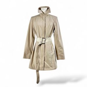 Braetan Elegant Beige Women's rain repelling Trench Coat size small w/belt (F12)